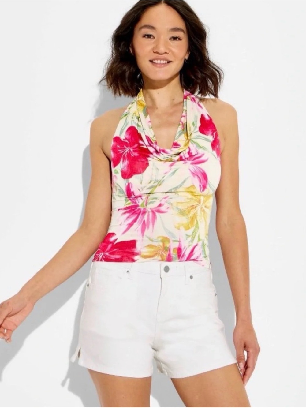 White Heritage Mid-Rise Denim Shorts Size 8 *NEW